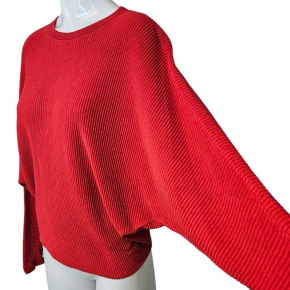 Aritzia Wilfred Womens Coline Linen Blend Ribbed Dolman Sleeve Top Size Small - Picture 3 of 7